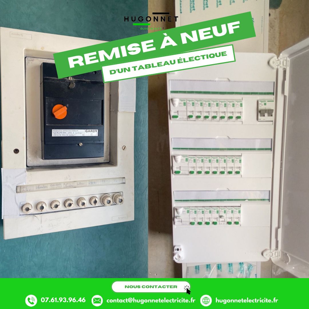 Retrouvez ma réalisation d'une remise aux normes d'un tableau électrique fait par votre électricien à Carcassonne